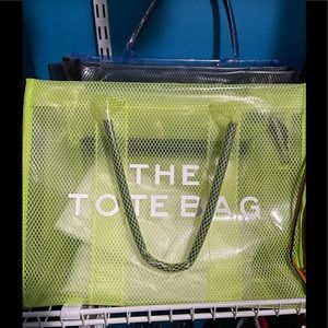 Transparent shoulder/crossbody bag neon color